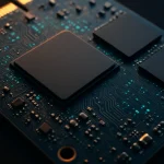 SSD controller chip and flash memory showing how deleted data can remain hidden in drive components